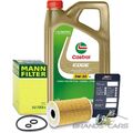 MANN-FILTER ÖLFILTER+5L CASTROL EDGE 5W-30 LL FÜR VW MULTIVAN BUS T5 