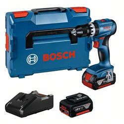 Bosch Akku-Schlagbohrschrauber GSB 18V-45, 2x 3.0Ah, Ladegerät und L-BOXX