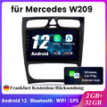 2+32G Carplay 9"Android 12 Autoradio GPS Navi BT Für Mercedes Benz CLK W209 W203