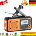 Solar Radios Handkurbel AM/FM Radio LED Taschenlampe USB Notfall-Handyladegerät