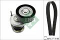 INA 529 0466 10 Keilrippenriemensatz für VW POLO (9N) für SKODA FABIA (6Y2)