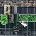 PVC Sichtschutz 35m Sichtschutzstreifen RÄUMUNGSVERKAUF Doppelstabmatten Blende