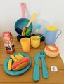 Kinderküche-Spielküche Zubehör Geschirr Set 22 Tl.Kochen-Essen-Kaffee-Viel NEUES