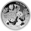 Silbermünze China Panda 2025 30 Gramm Silber 10 Yuan mit Kapsel ST / BU