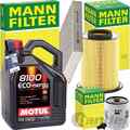 MANN INSPEKTIONSPAKET+MOTUL 5W-30 MOTORÖL passend für 1.8+2.0i FORD FOCUS II