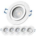 LED Einbaustrahler Bad dimmbar  GU10 7W IP44 LED Deckenspots aus Aluminium 230V 