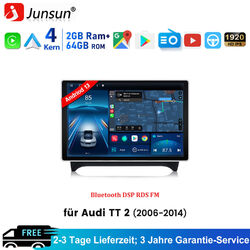 13.1''Android 13 Autoradio Für Audi TT MK2 2006-2014 GPS Nav WIFI BT CarPlay RDS