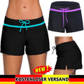 Sommer Damen Schwimmshort Höschen Badeshorts Kurze Hose Sport Hose Badehose DE