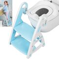 Toilettentrainer Kinder 2 in 1 Toilettensitz mit Treppe Kissengriff WC Sitz Baby