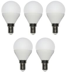 5 Stück LED Lampe Tropfen Kugel E14 5 W Watt 425 Lumen warmweiß Glühbirne 3000k