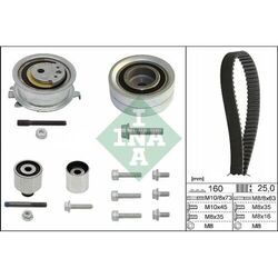 1x Zahnriemensatz Schaeffler INA 530 0550 10 passend für AUDI SEAT SKODA VW