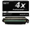 4x Eurotone PRO Toner SCHWARZ für HP LaserJet Enterprise 500 color M-575-dn