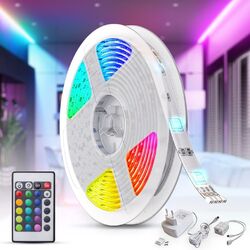 5m LED Band Streifen RGB Stripe Licht-Leiste Schlauch Farbwechsel Fernbedienung