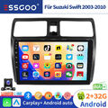 Für Suzuki Swift 2003-2010 2+32GB DAB+ Autoradio Android13 CarPlay GPS NAVI +Kam