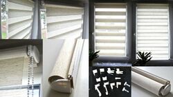 Doppelrollo Duo Rollo Klemmfix ohne Bohren Easyfix Fenster Klemmrollo blickdicht