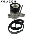 SKF Keilrippenriemensatz VKMA 33308 für PEUGEOT 307 Break 3E 3A SW 3H 308 1 CC