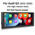 12.3'' Android 12 Autoradio Für Audi Q3 2012-2018 CarPlay GPS Navi BT WIFI 4+64G