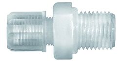 RIEGLER Gerade Einschraubverschraubung PFA G 1/4 aussen für Schlauch 6/8 mm