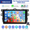 2+32G Android 13 Autoradio CarPlay KAM Für Toyota Auris E150 2006-12 GPS Navi BT