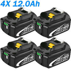 4X original 18V/12,0Ah für Makita Akku BL1860B 6,0Ah BL1850 BL1830 /Ladegerät