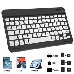 Bluetooth Tastatur Hülle Maus  für Samsung Galaxy Tab A9+ A8 A7 S9 S8 S7 S6 Lite