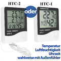 Kabellos  Wetterstation Thermometer mit Außensensor LCD Innen Außen Thermometer