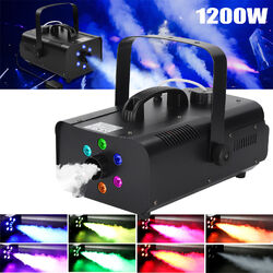 1200W RGB Nebelmaschine RGB 6 LED Bühnenlicht Rauch Vertikal Upspray Effekt DJ