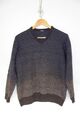 Herren Pullover aus Schurwolle (Merinowolle) Mix mit V-Ausschnitt, Gr. 52