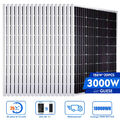 150W-3000W Watt Solarpanel Mono Solarmodul Solarzelle 12V Batterie Panel RV Dach