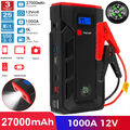 27000mAh 1000A Auto KFZ Starthilfe Jump Starter Ladegerät Booster PKW Powerbank