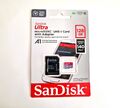 SanDisk Ultra Micro SD 32GB 64GB 128GB Class 10 SDHC SDXC Speicherkarte & Adapter