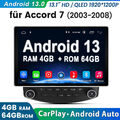 13.1"Android 13 Autoradio Navi GPS Carplay BT 4+64G Für Honda Accord 7 2003-2007