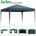 Pavillon 2x2/3x3 m Wasserdicht Faltpavillon Partyzelt Gartenzelt UV Schutz DE