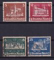 Deutsches Reich 576-579 aus Block 3 Briefmarkenausstellung Ostropa gestempelt