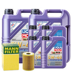 Motoröl 5W40 LIQUI MOLY High Tech 14L +MANN Ölfilter