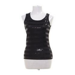 Elle Planete, Tank­top, Größe: 36, Schwarz, Polyester/Viskose, Damen #8Tc