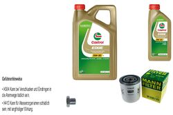 MANN-FILTER Ölfilter 6 L Castrol EDGE 5W-30 LL Titanium FST für Land Rover Range