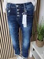 ❤️ Jewelly wie Karostar Baggy Jeans Hose 34 - 42 mit Pailletten  JP26201