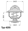 BorgWarner (Wahler) Thermostat Kühlmittel 4255.87D für OPEL MONZA MANTA SENATOR