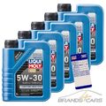 5x 1 L LITER LIQUI MOLY LONGTIME HIGH TECH 5W-30 MOTOR-ÖL MOTOREN-ÖL 32077827