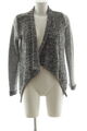 QS BY S.OLIVER Strick Cardigan Damen Gr. DE 34 hellgrau-weiß Casual-Look