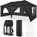 Pavillon 3x3/3x6m Wasserdicht Faltpavillon Pop Up Partyzelt Gartenzelt UV Schutz