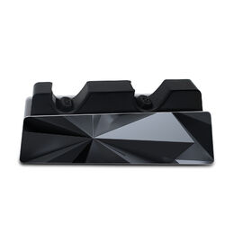 Schutzfolie Ladestation Aufkleber Gaming Design Folie Polygon Schwarz R142-03