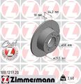 2x ZIMMERMANN Bremsscheibe für AUDI 100 A6 C4&5 VW PASSAT B5 (3B) Ø245mm hinten