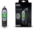 Braun ThermoScan 7 Ohrthermometer, Schwarze Edition (Age Precision, farbcodierte