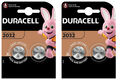 2 x 2er Blister Duracell CR 2032 3V Lithium Knopfzelle DL2032 - 4 Batterien