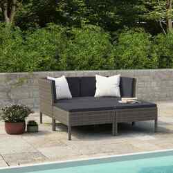 Gartenmöbel Poly Rattan Balkonmöbel-Gartenlounge-Sitzgruppe Garten Liege Sofa