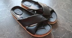 C&A Sandalen Pantoletten Gr. 40 schwarz Espadrilles super Zustand