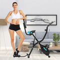 Heimtrainer Fahrrad klappbar Fitness Sport Hometrainer mit APP &LCD Display 2in1