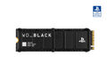 WD_BLACK SN850P NVMe™ mit Heatsink für PS5 Konsolen™, 2 TB, Gaming SSD, Schwarz